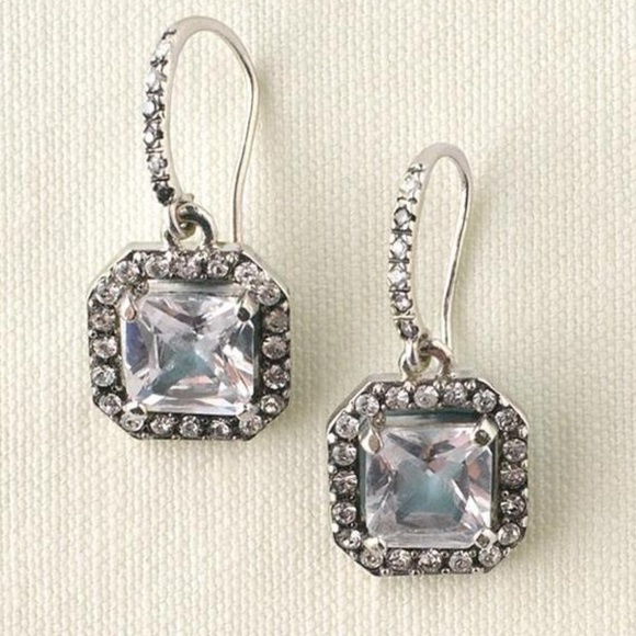 Stella & Dot Sterling Silver & Deco Czech Crystal Drop Crystal Wedding E… - Picture 8 of 9